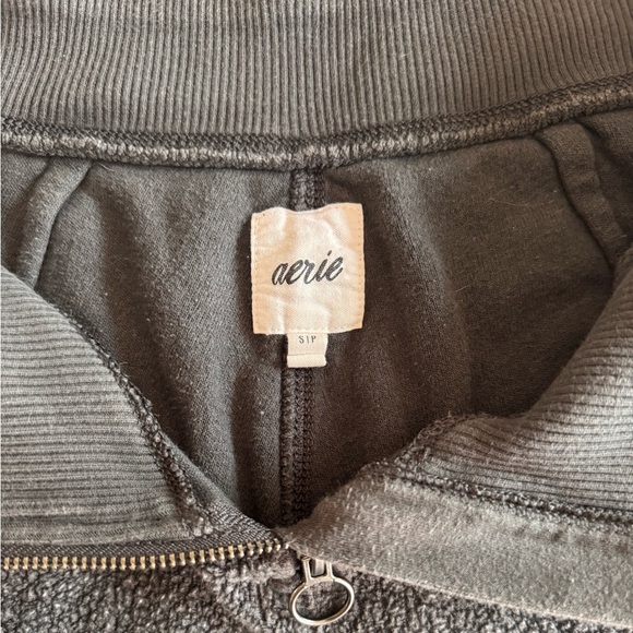 Aerie Cozy Zip-Front Sweat Pants | Women’s Small - Picture 2 of 5